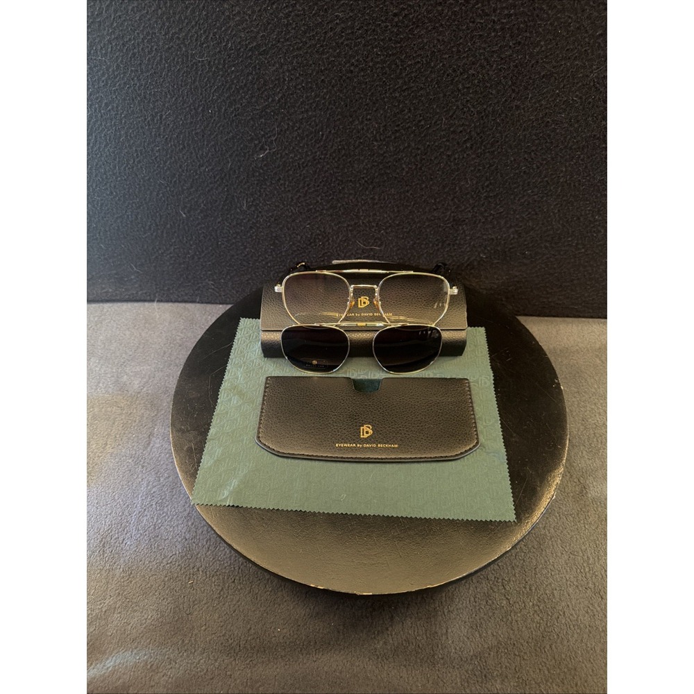 DAVID BECKHAM DB 1082 52/20 145V Green/Gray Polarized Magnetic Sunglasses RX